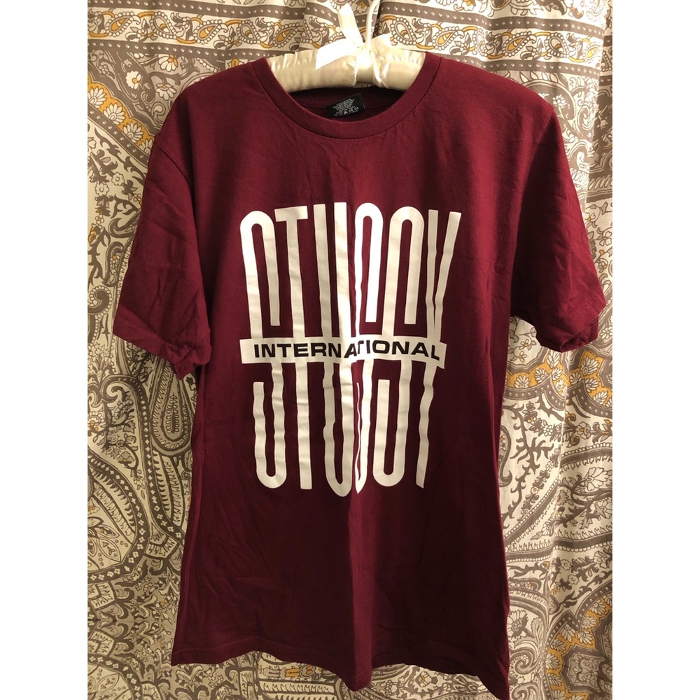 STUSSY Maroon T Shirt!
